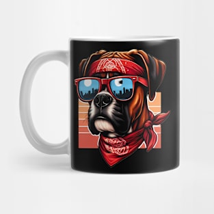 Funny Boxer Dog with Sunglasses Mug